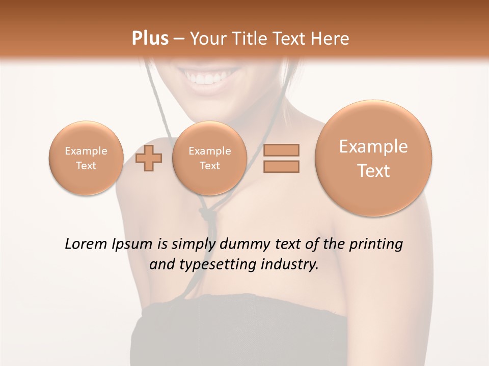 Caucasian Lady Stylish PowerPoint Template