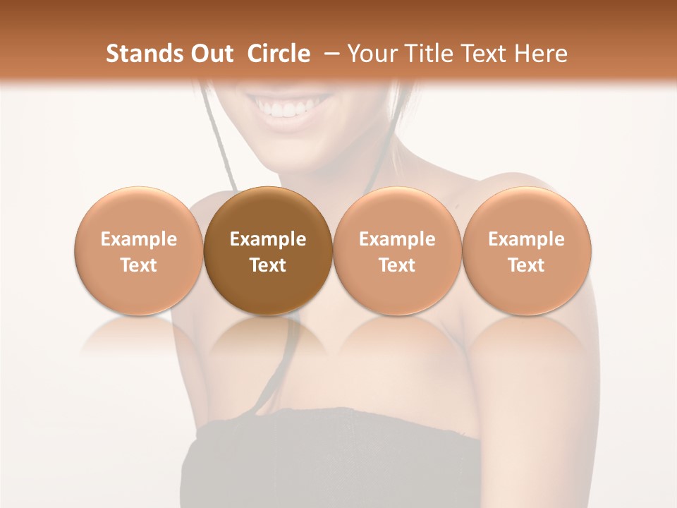 Caucasian Lady Stylish PowerPoint Template