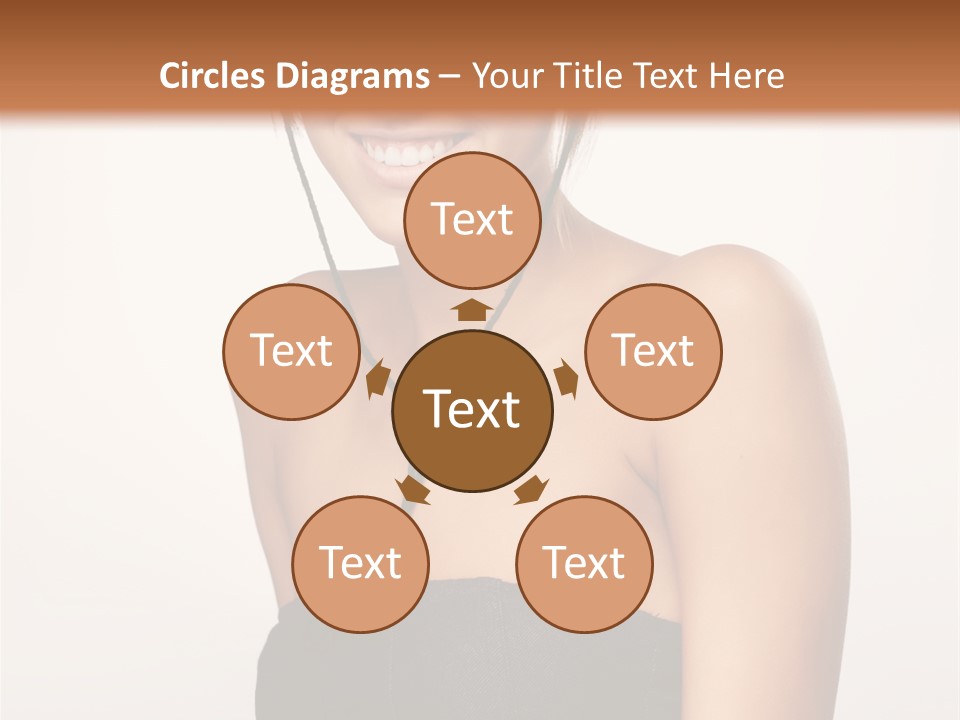 Caucasian Lady Stylish PowerPoint Template