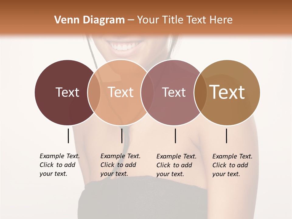 Caucasian Lady Stylish PowerPoint Template