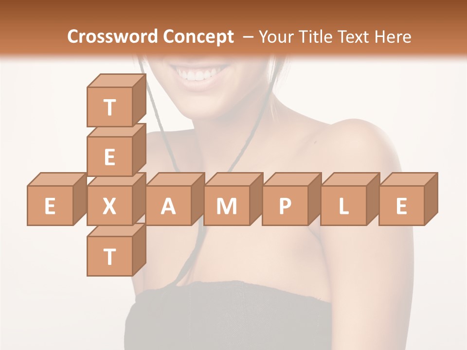 Caucasian Lady Stylish PowerPoint Template