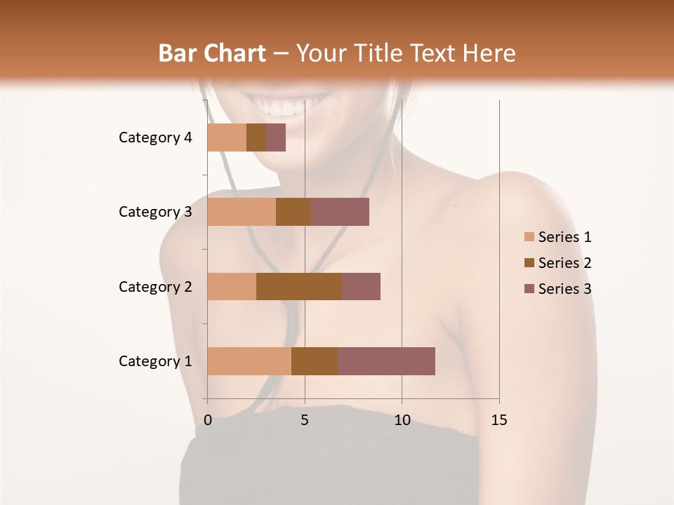 Caucasian Lady Stylish PowerPoint Template