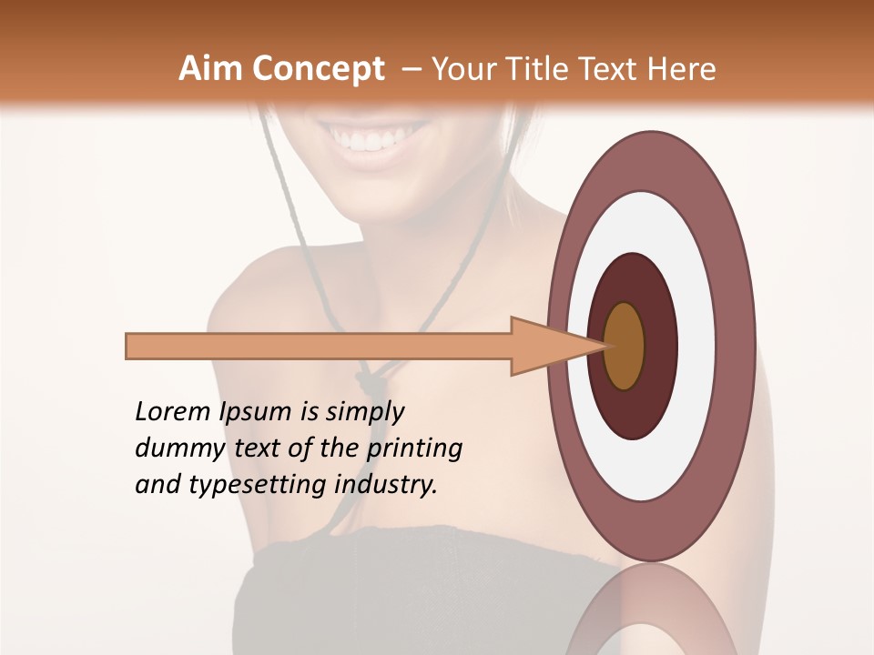 Caucasian Lady Stylish PowerPoint Template