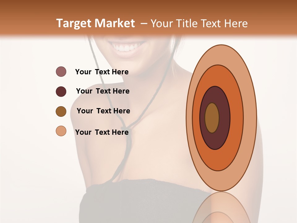 Caucasian Lady Stylish PowerPoint Template