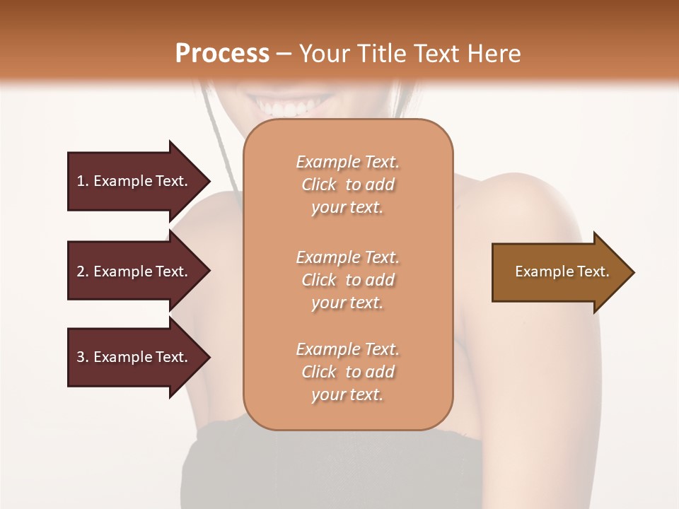 Caucasian Lady Stylish PowerPoint Template