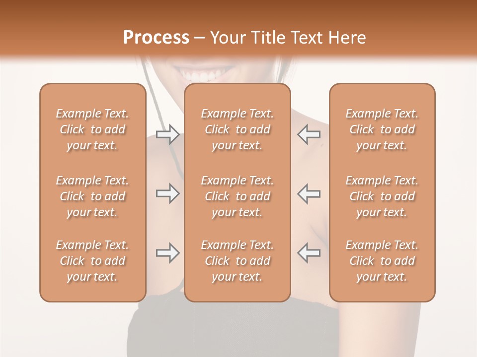 Caucasian Lady Stylish PowerPoint Template