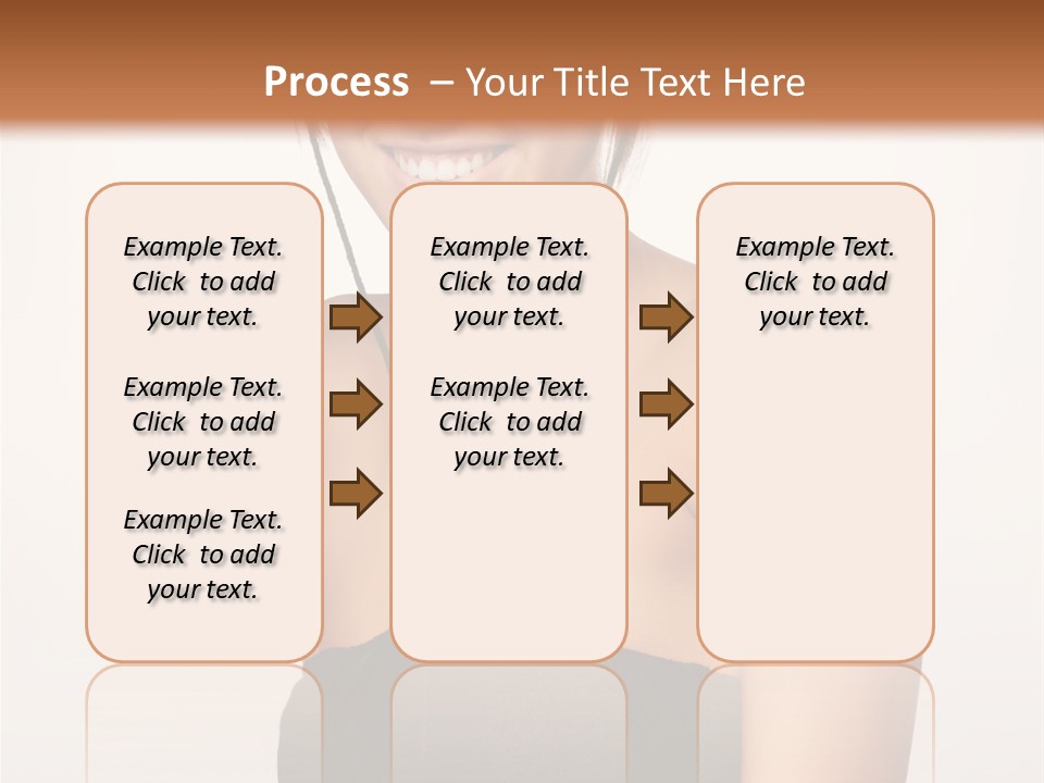 Caucasian Lady Stylish PowerPoint Template