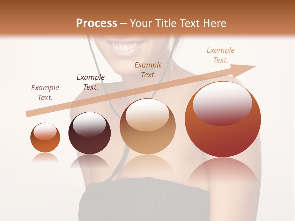 Caucasian Lady Stylish PowerPoint Template