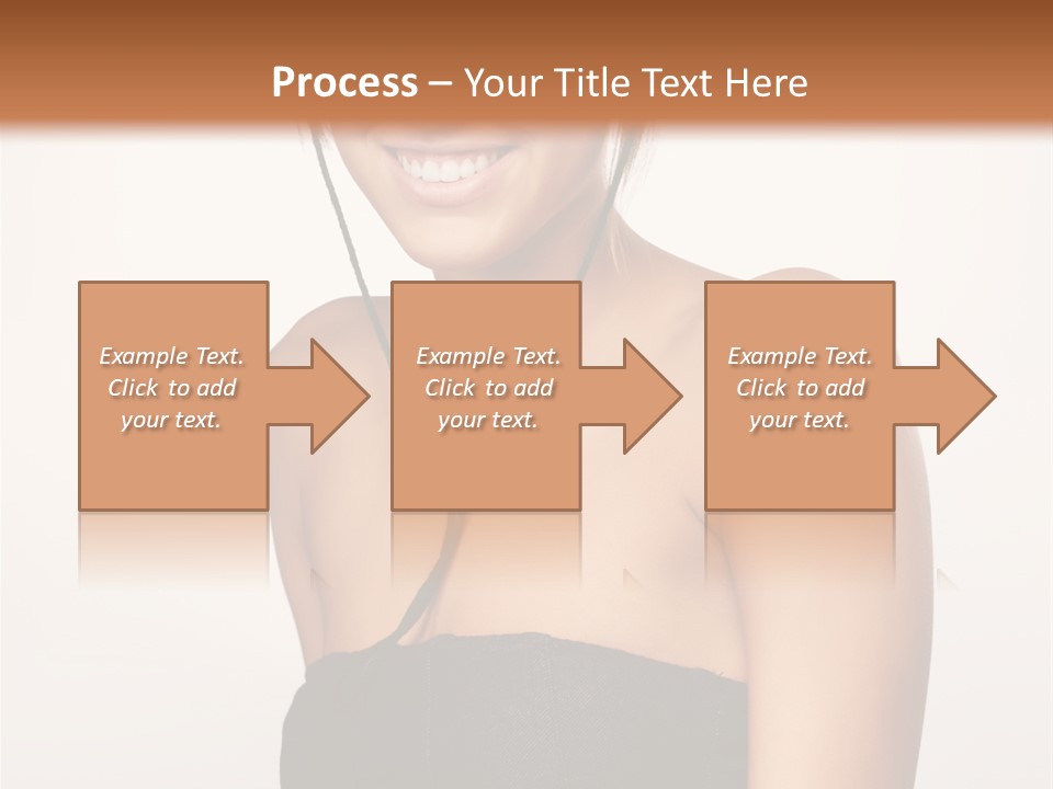 Caucasian Lady Stylish PowerPoint Template