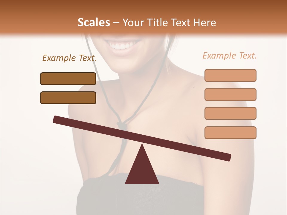 Caucasian Lady Stylish PowerPoint Template