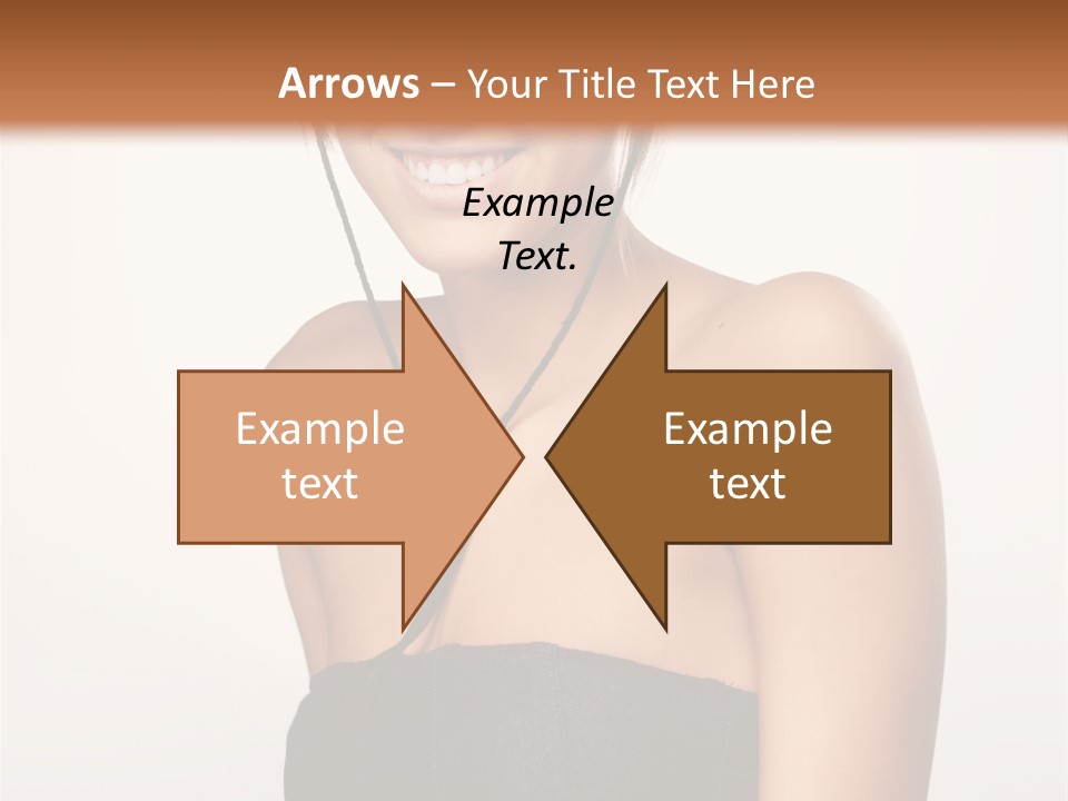 Caucasian Lady Stylish PowerPoint Template