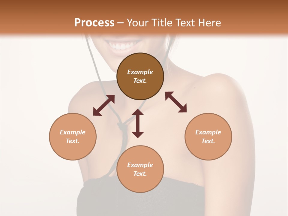 Caucasian Lady Stylish PowerPoint Template