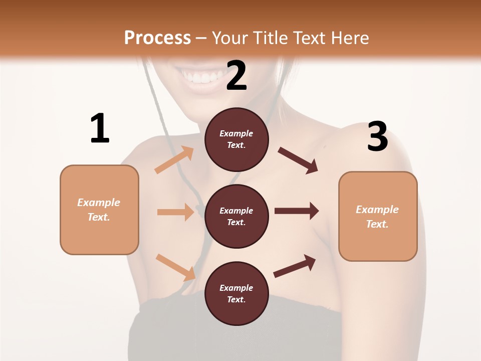 Caucasian Lady Stylish PowerPoint Template