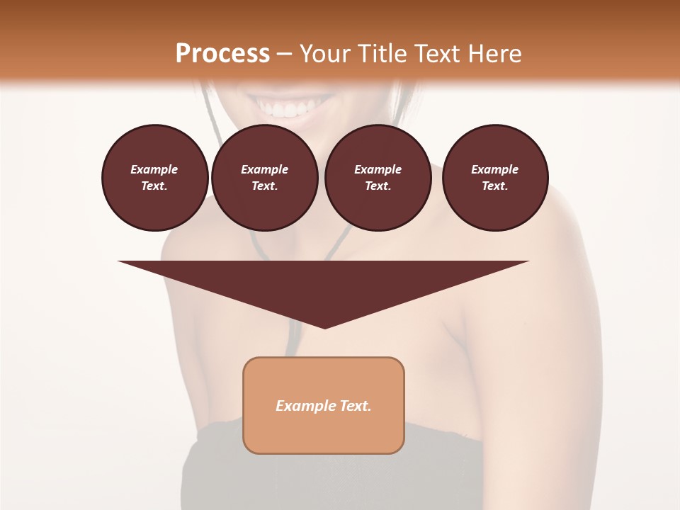 Caucasian Lady Stylish PowerPoint Template