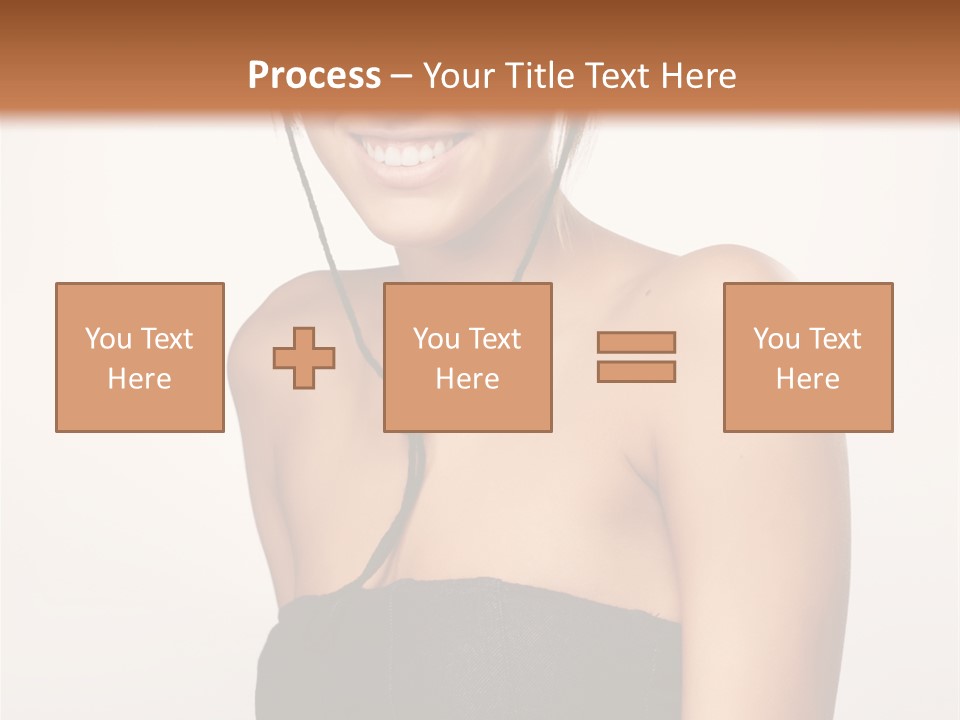 Caucasian Lady Stylish PowerPoint Template