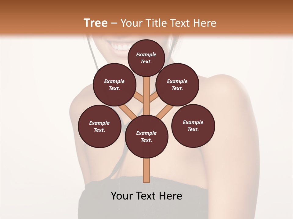 Caucasian Lady Stylish PowerPoint Template