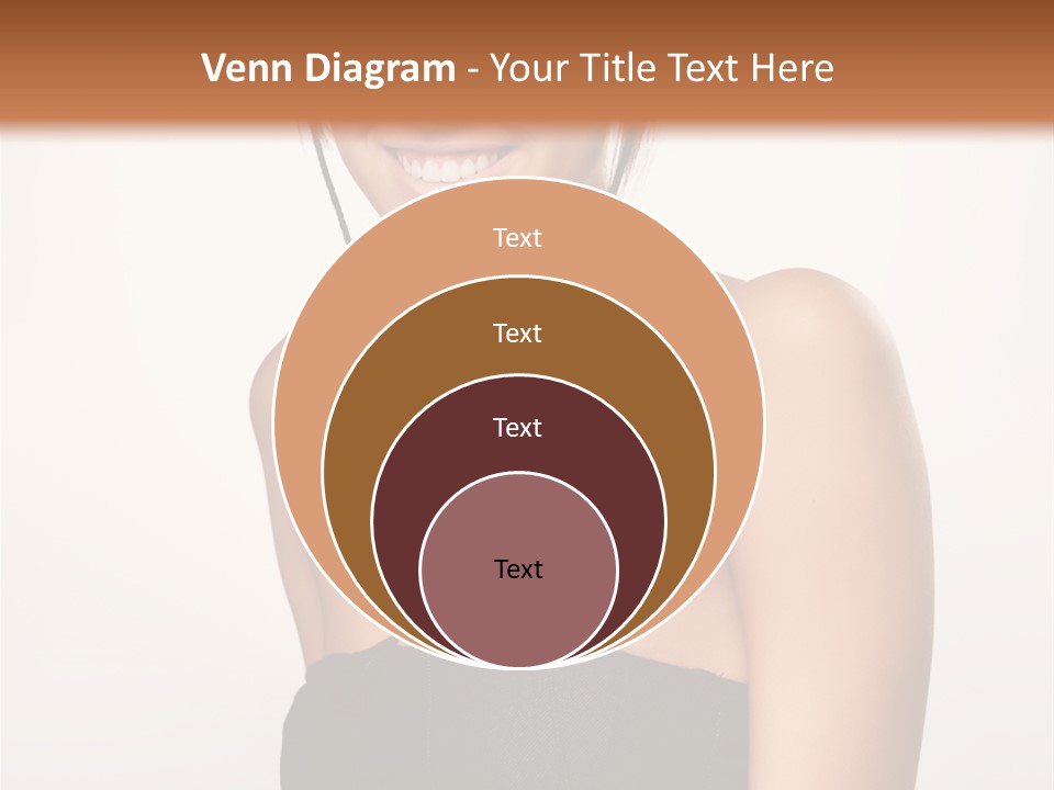 Caucasian Lady Stylish PowerPoint Template