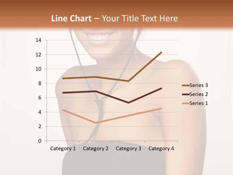 Caucasian Lady Stylish PowerPoint Template