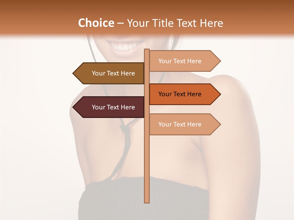 Caucasian Lady Stylish PowerPoint Template