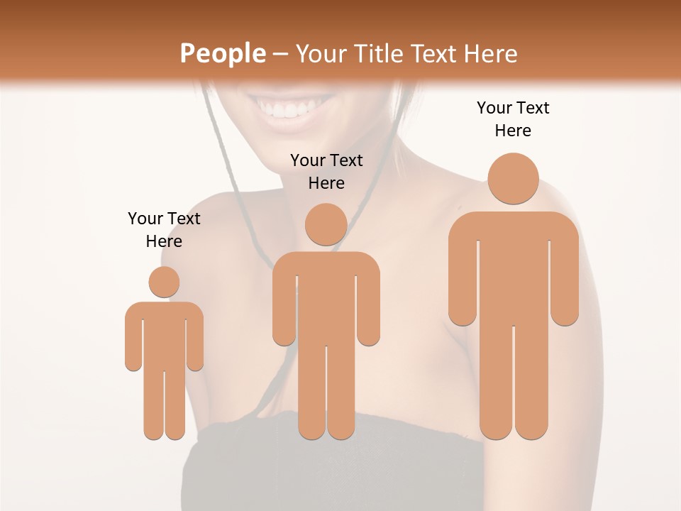 Caucasian Lady Stylish PowerPoint Template