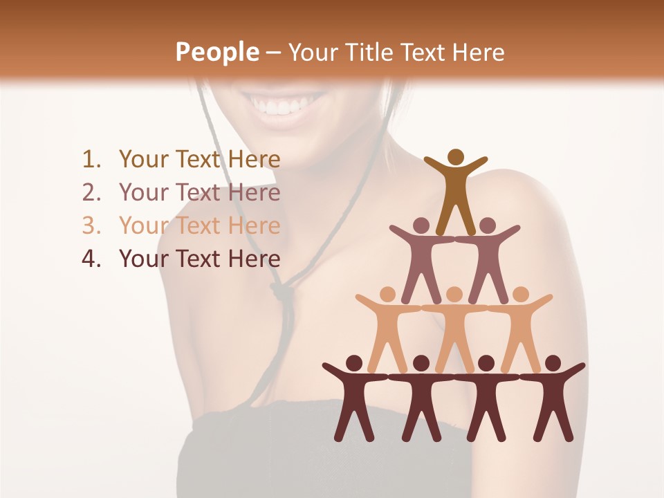 Caucasian Lady Stylish PowerPoint Template