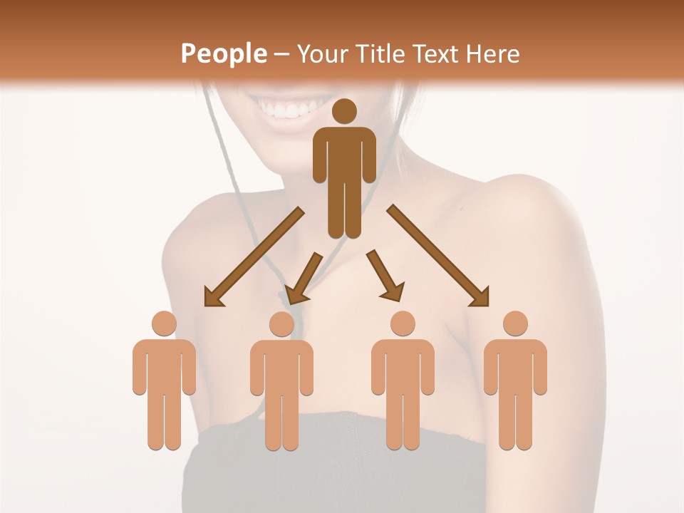 Caucasian Lady Stylish PowerPoint Template