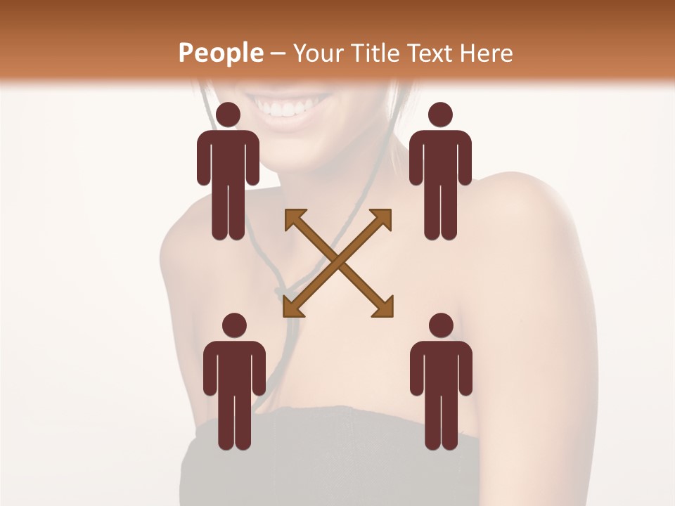 Caucasian Lady Stylish PowerPoint Template