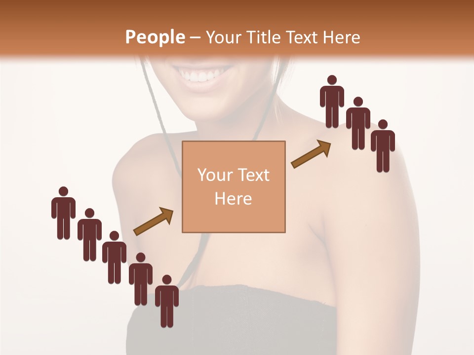 Caucasian Lady Stylish PowerPoint Template