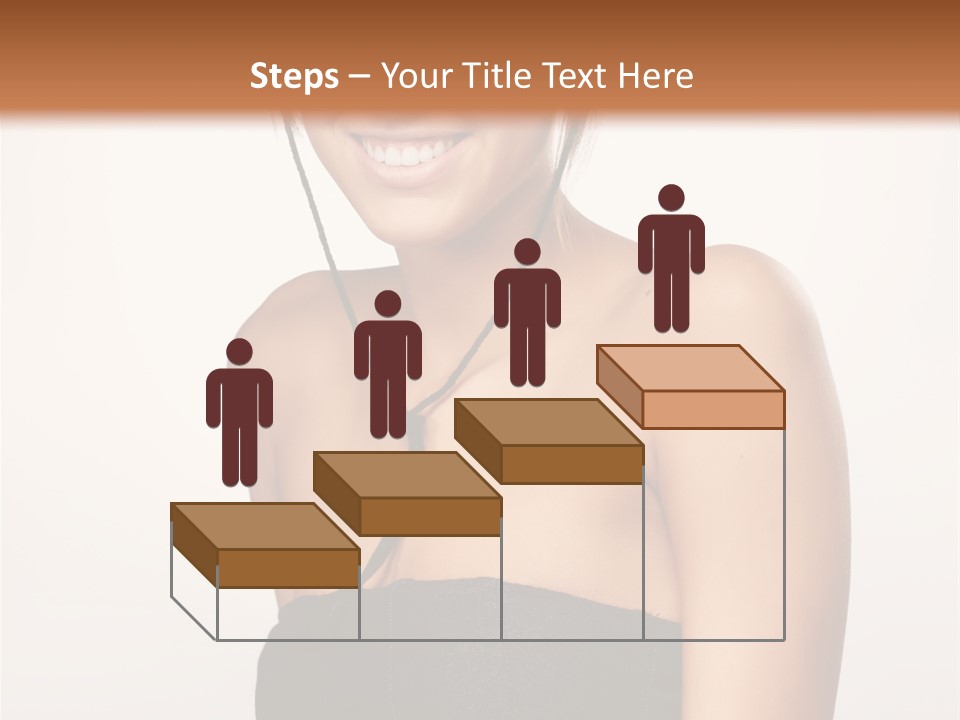 Caucasian Lady Stylish PowerPoint Template