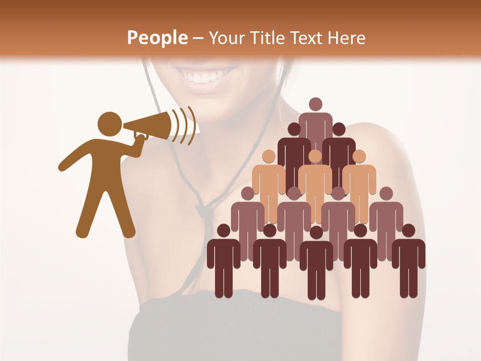 Caucasian Lady Stylish PowerPoint Template