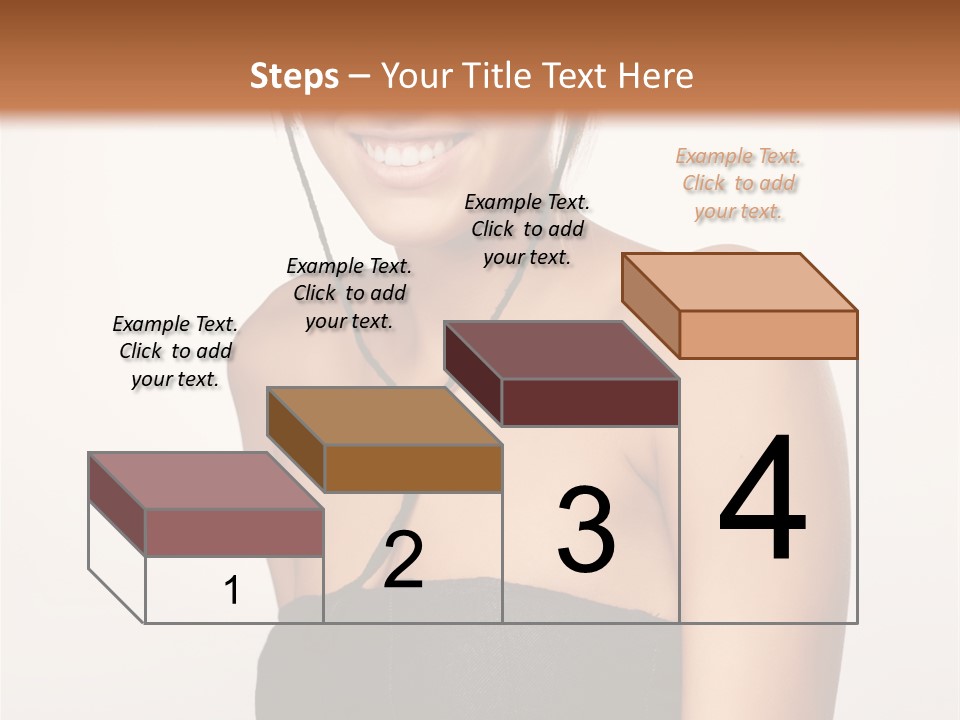 Caucasian Lady Stylish PowerPoint Template