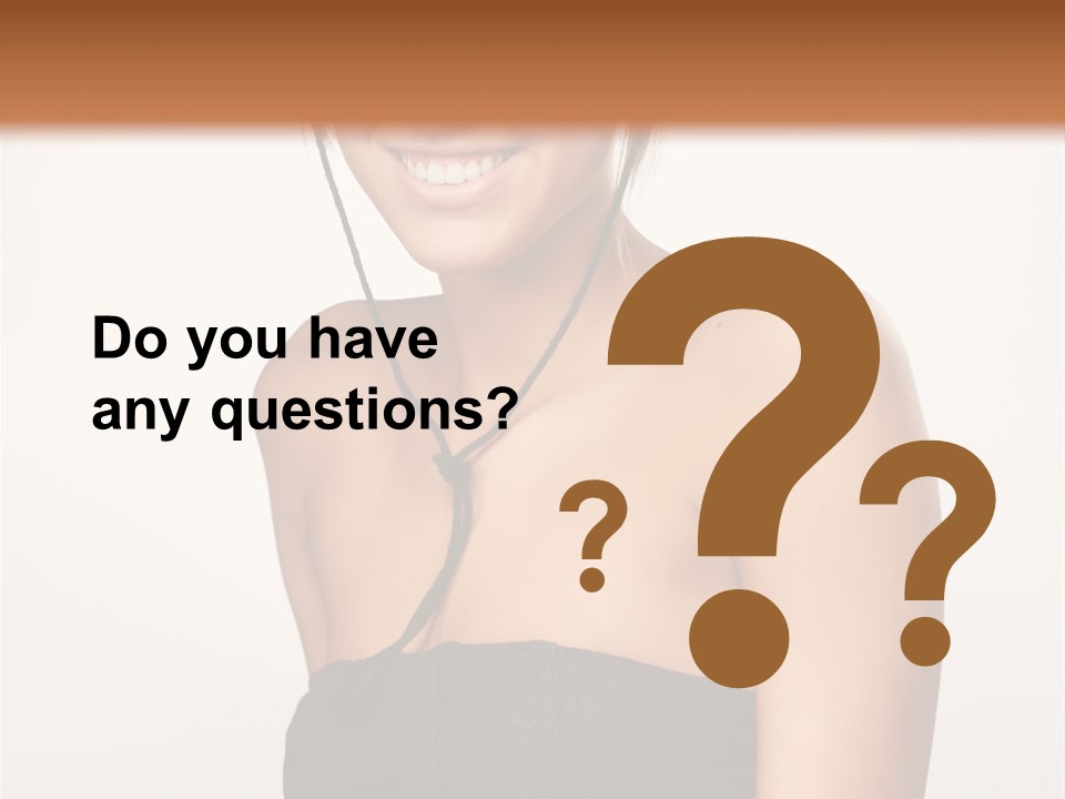 Caucasian Lady Stylish PowerPoint Template