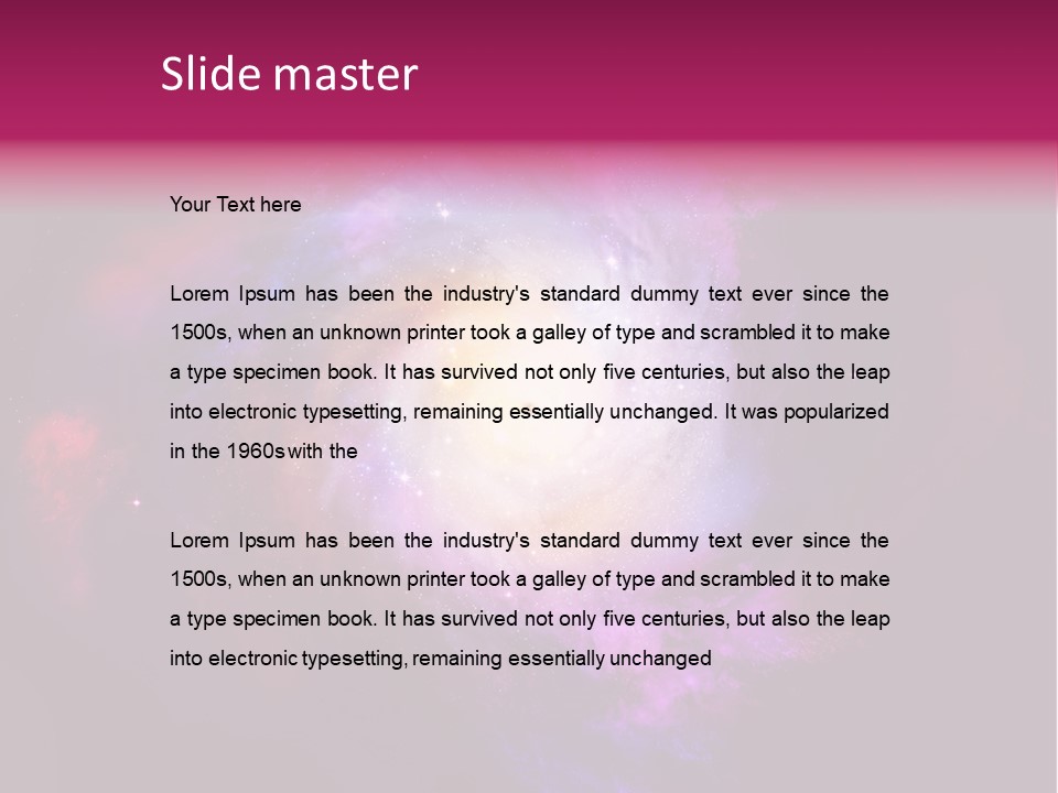 Violet Orbit Purple PowerPoint Template
