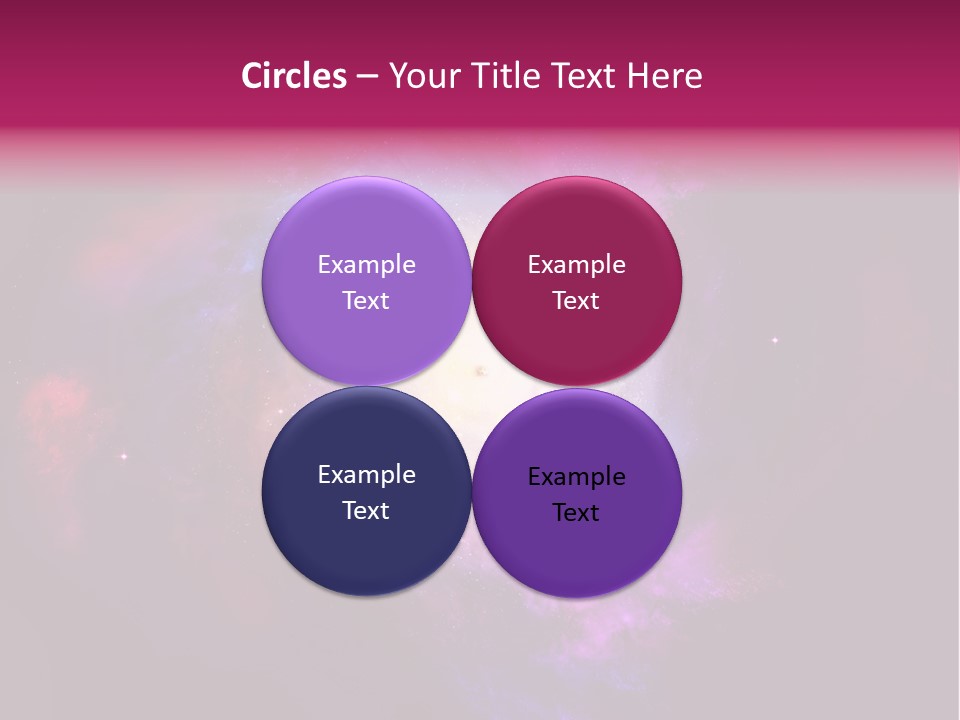 Violet Orbit Purple PowerPoint Template