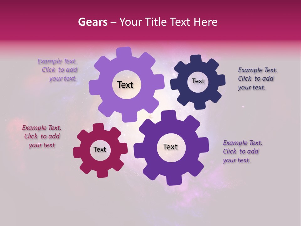 Violet Orbit Purple PowerPoint Template