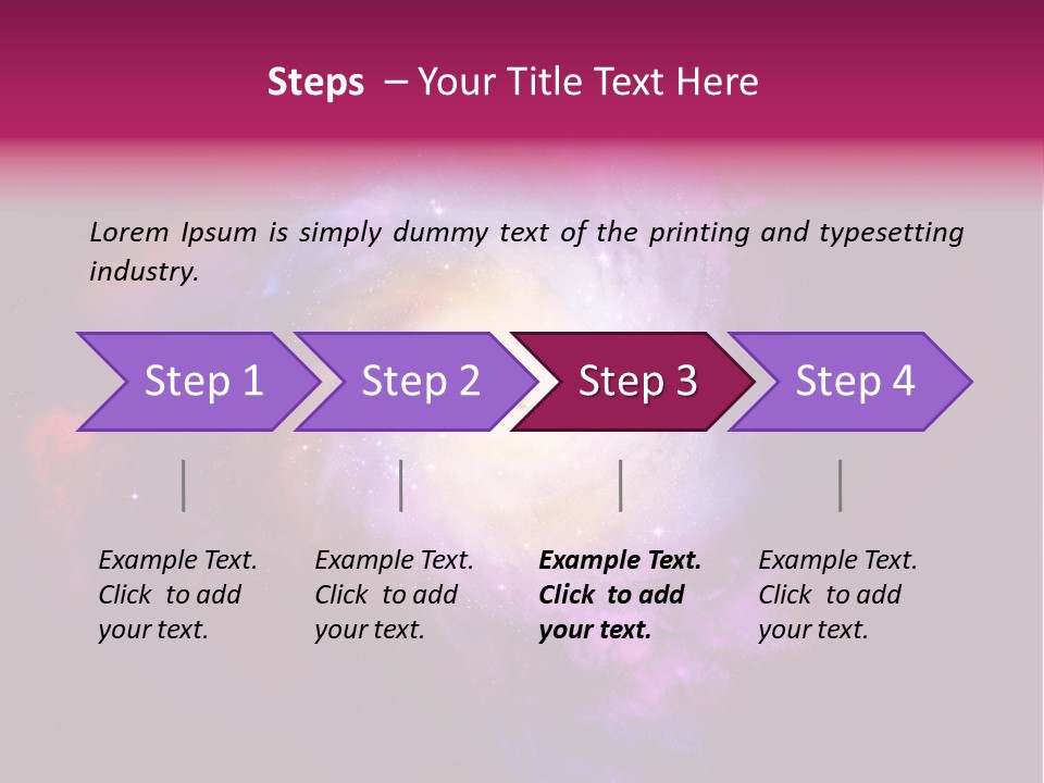 Violet Orbit Purple PowerPoint Template