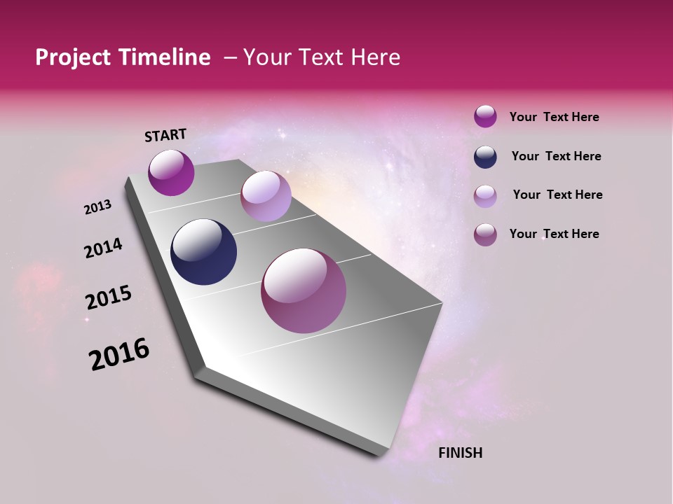 Violet Orbit Purple PowerPoint Template