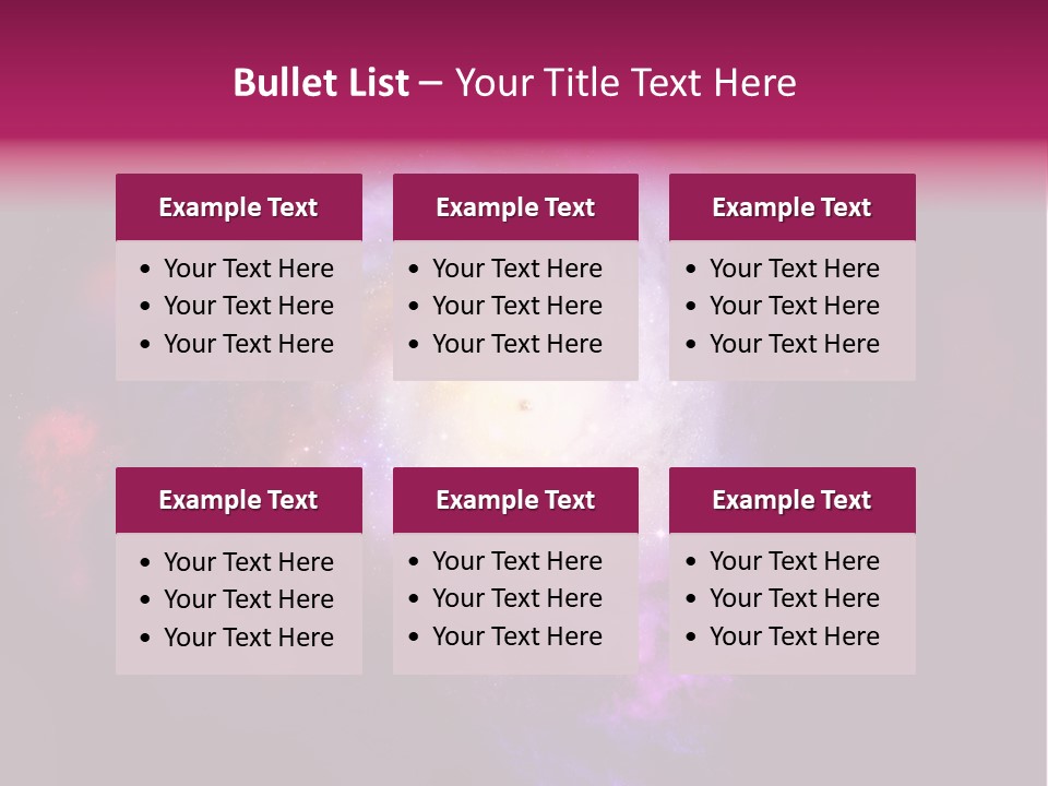 Violet Orbit Purple PowerPoint Template