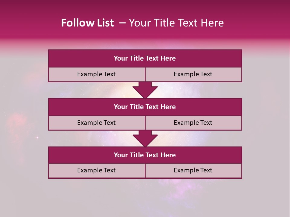 Violet Orbit Purple PowerPoint Template