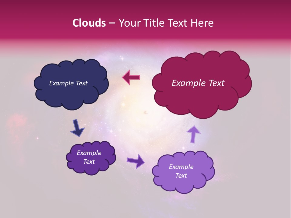 Violet Orbit Purple PowerPoint Template