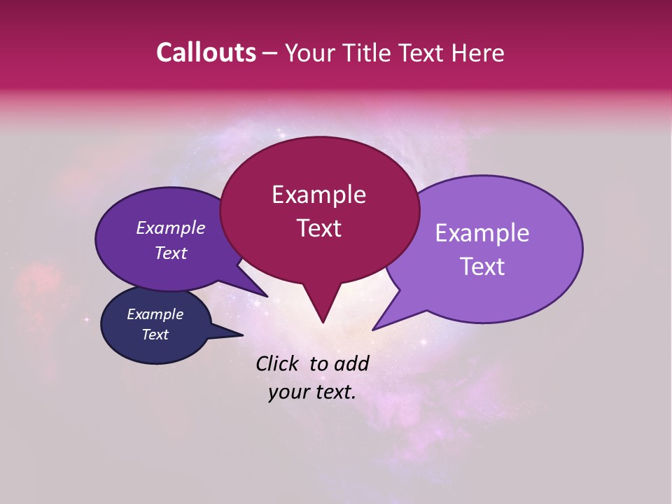 Violet Orbit Purple PowerPoint Template