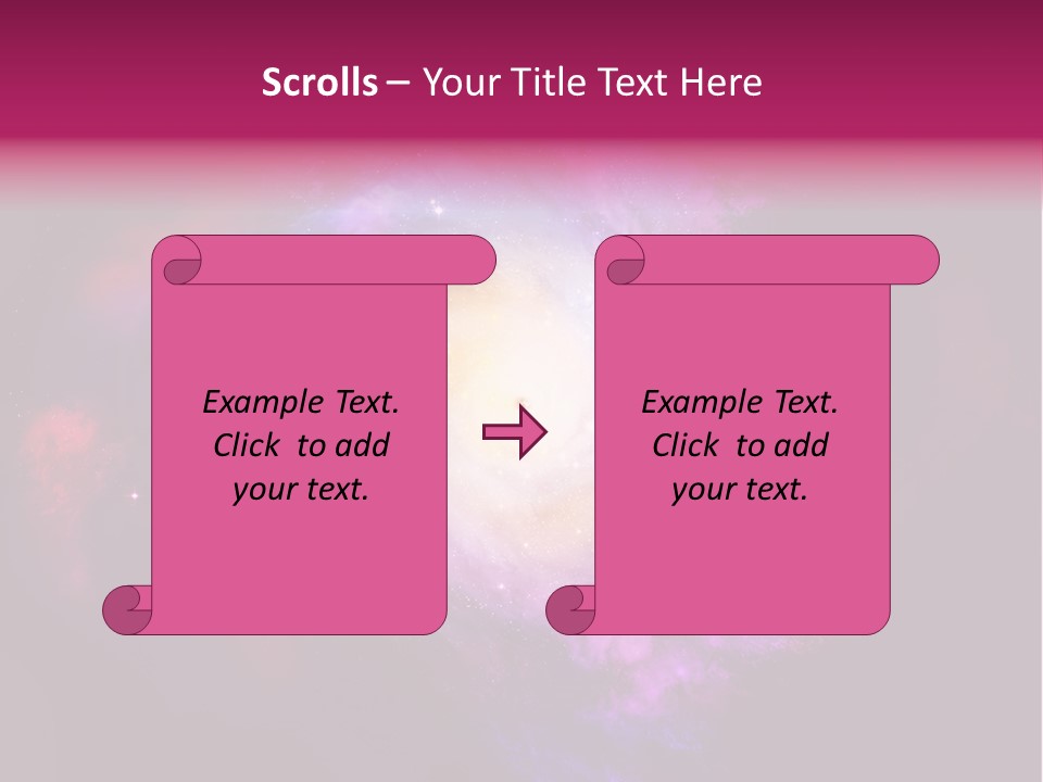 Violet Orbit Purple PowerPoint Template
