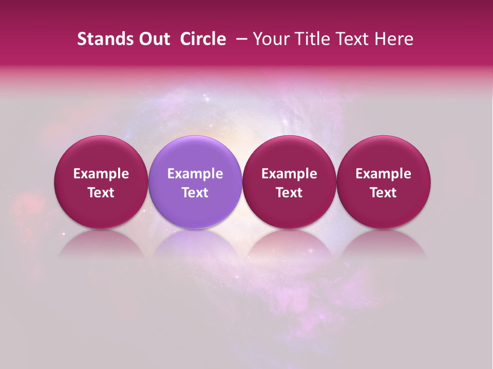 Violet Orbit Purple PowerPoint Template