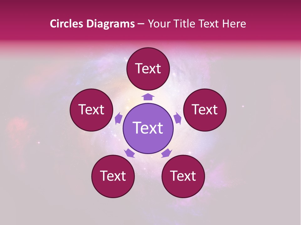 Violet Orbit Purple PowerPoint Template