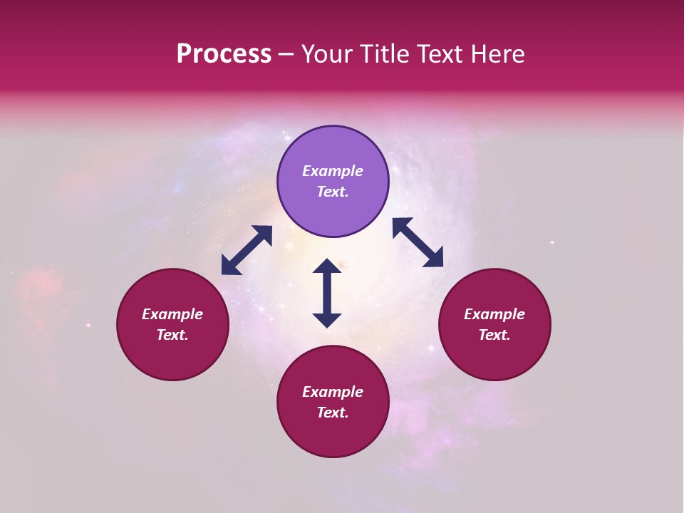 Violet Orbit Purple PowerPoint Template