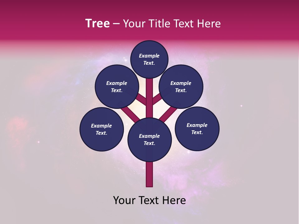 Violet Orbit Purple PowerPoint Template