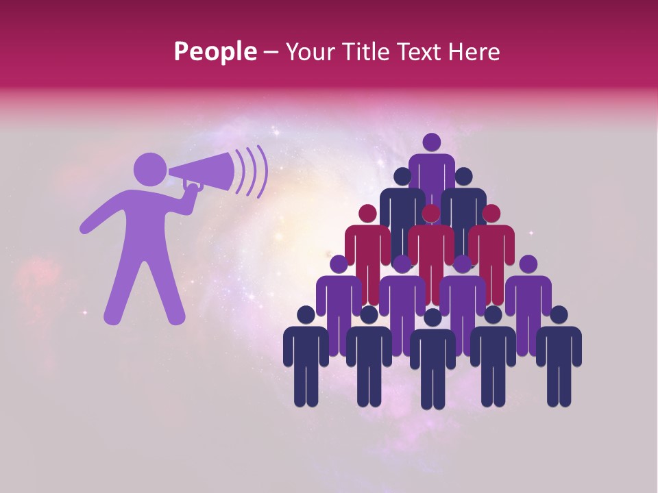 Violet Orbit Purple PowerPoint Template