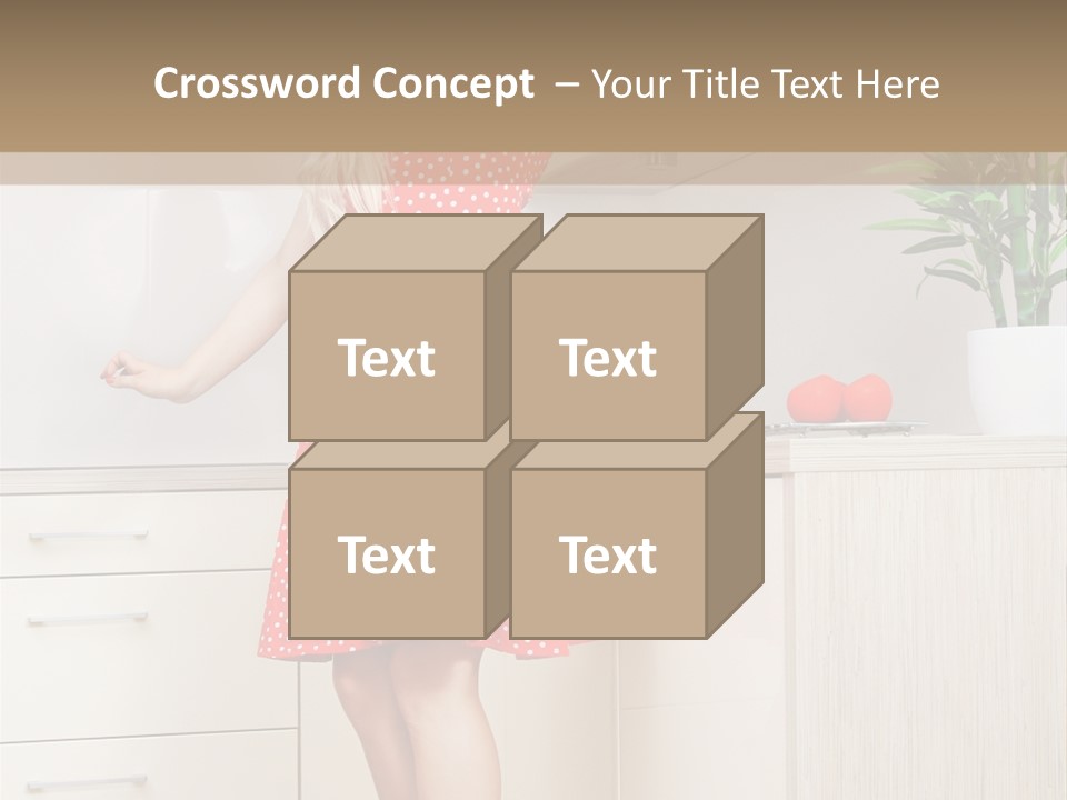Young Cheerful Pin Up PowerPoint Template