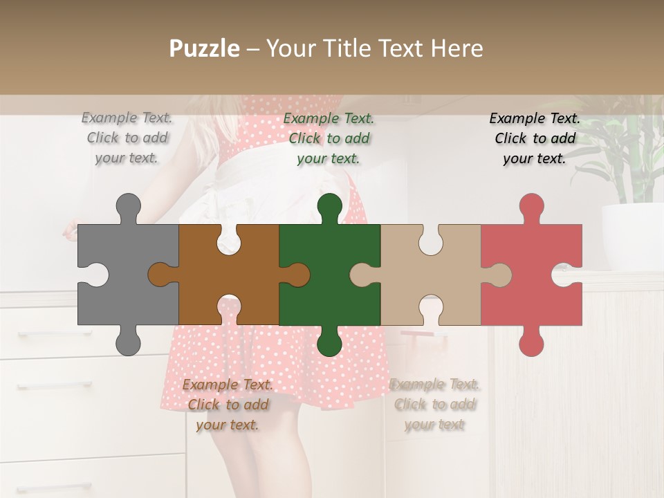 Young Cheerful Pin Up PowerPoint Template