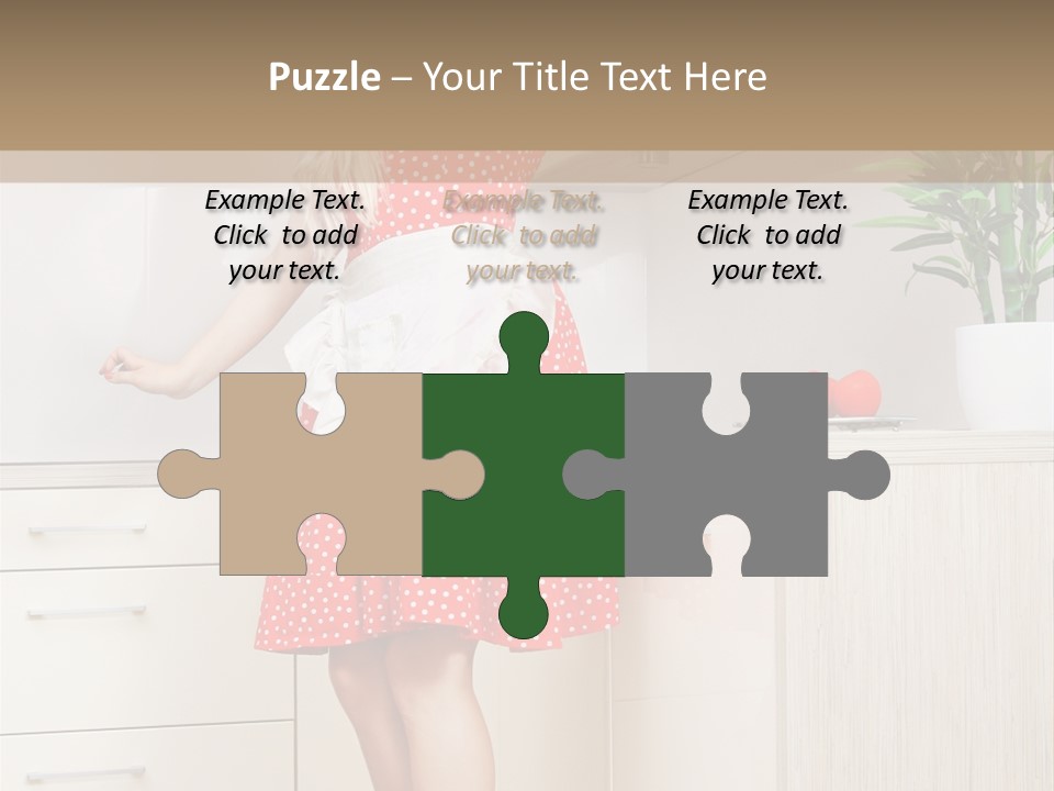 Young Cheerful Pin Up PowerPoint Template